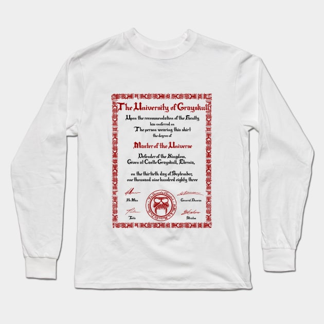 Master In Universe Long Sleeve T-Shirt by d3fstyle